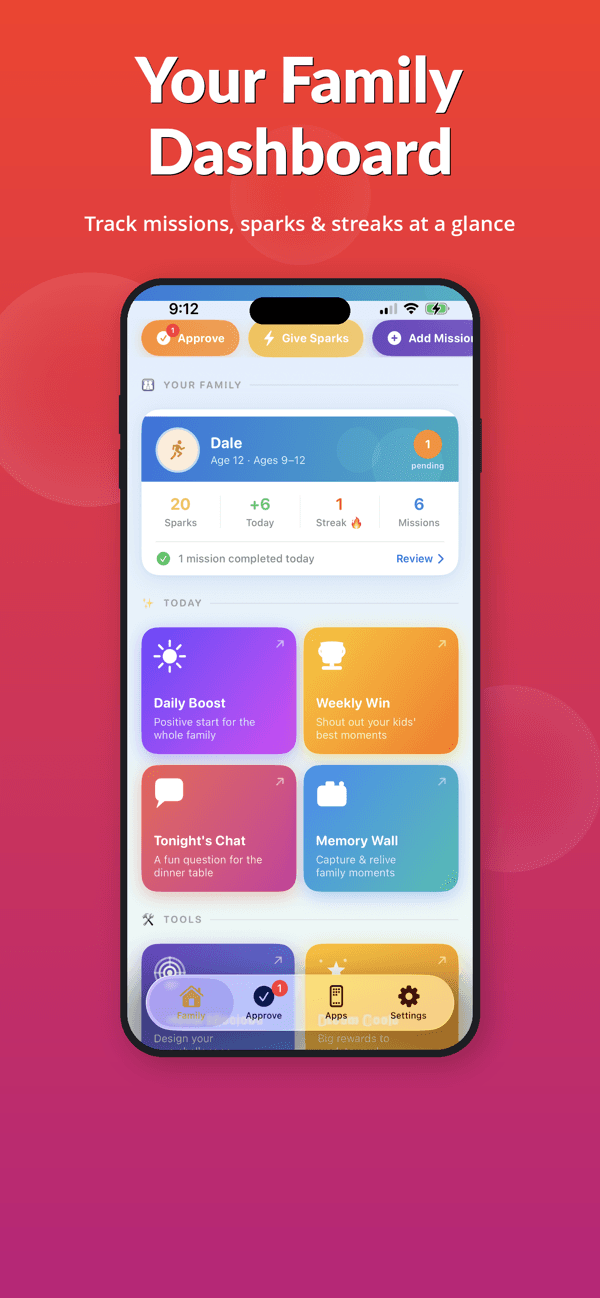 FamilyBreak: The family dashboard