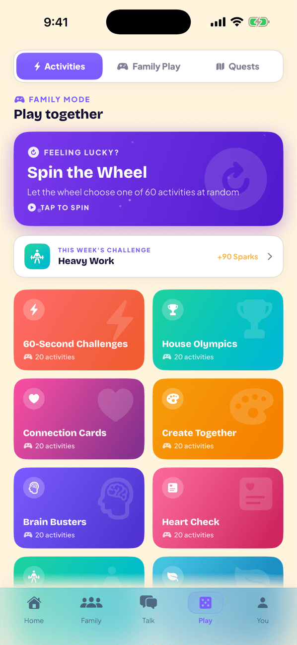 PlayPrint: 220+ activities matched to your family