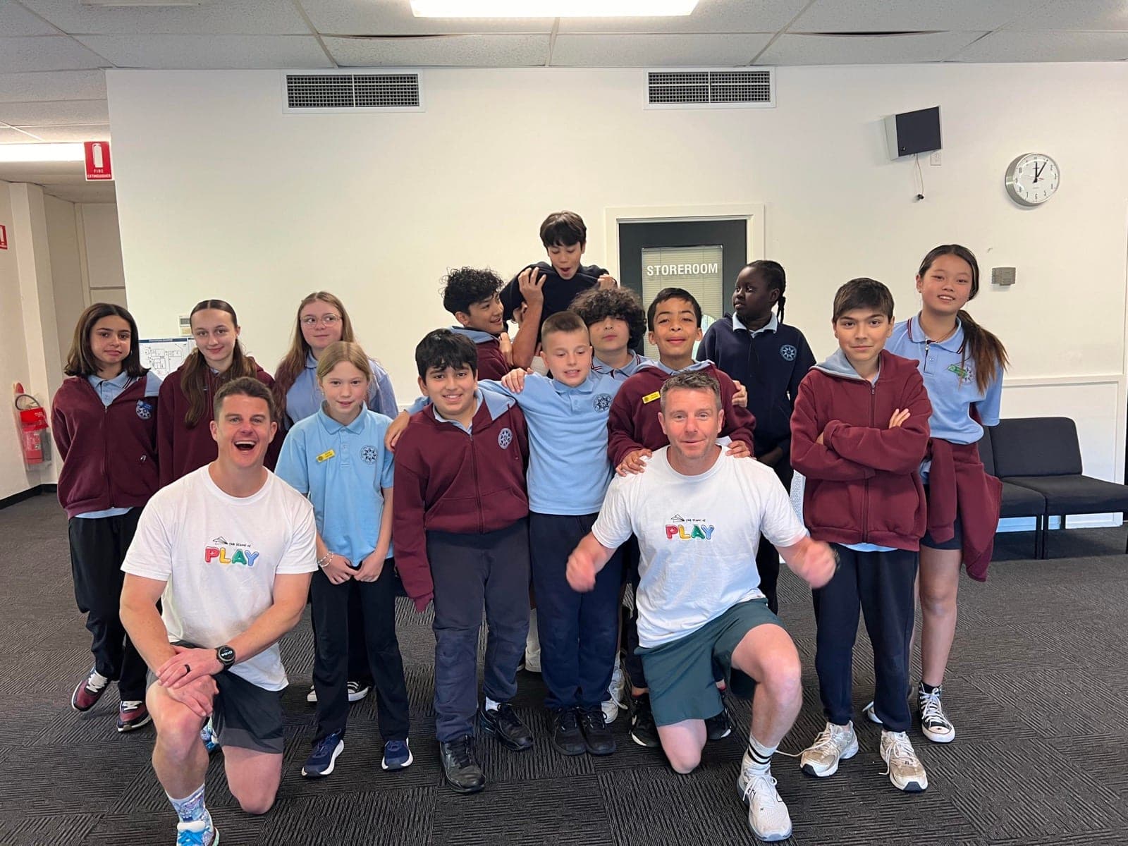 Student leaders in a leadership workshop